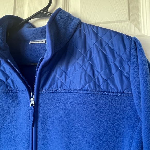 Croft & Barrow Royal Blue Zip Fleece Jacket Size L - Picture 2 of 5